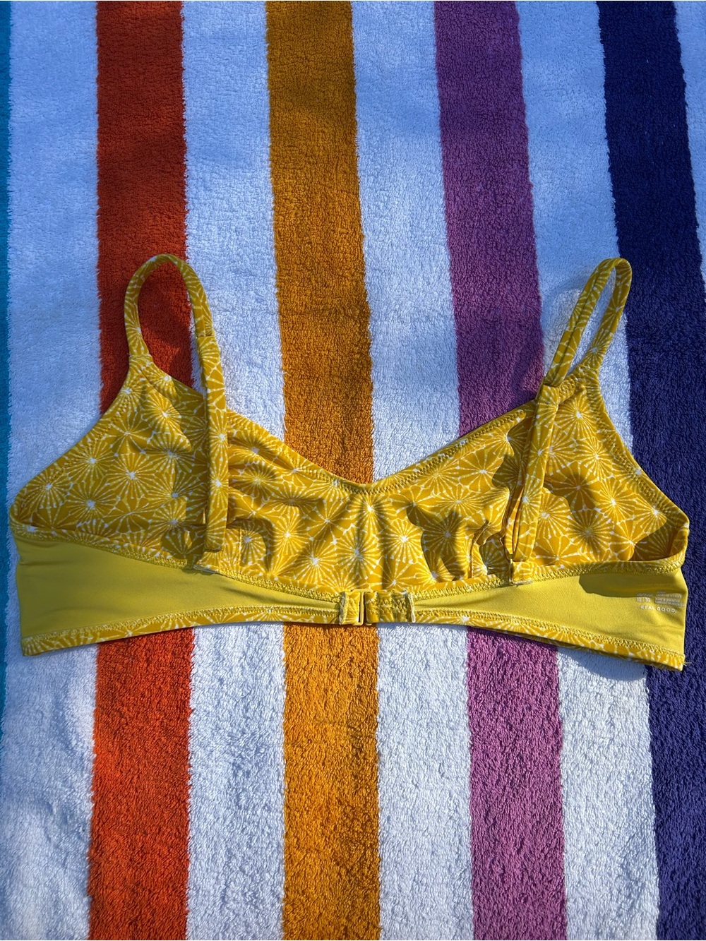 Aerie ‘Yellow Shock’ V Scoop Bikini Top ONLY | Size XL - Picture 5 of 10